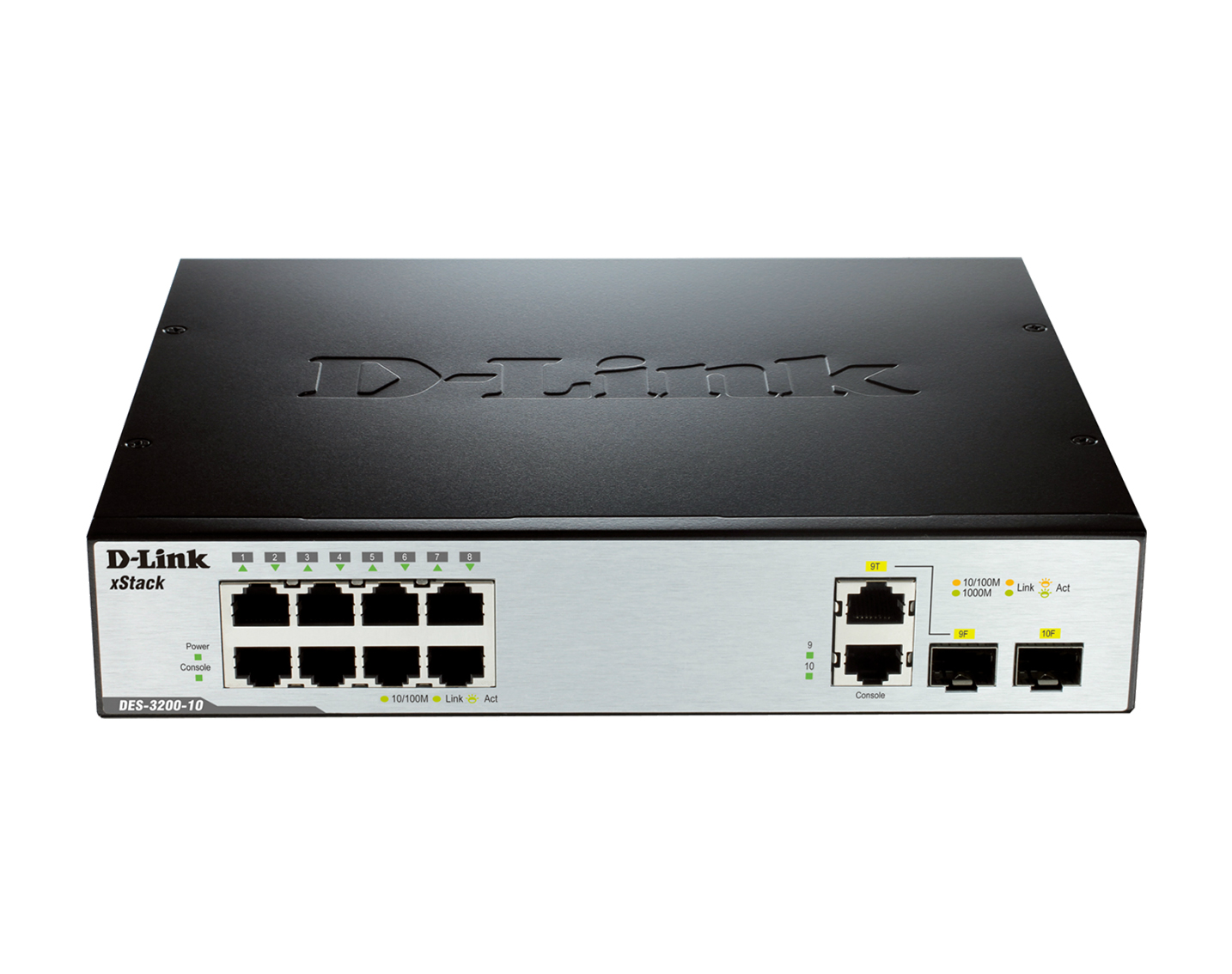 قیمت و خرید سوییچ شبکه مدیریتی 9 پورت + 1 پورت SFP دی لینک مدل 10-DES-3200 | نت ران